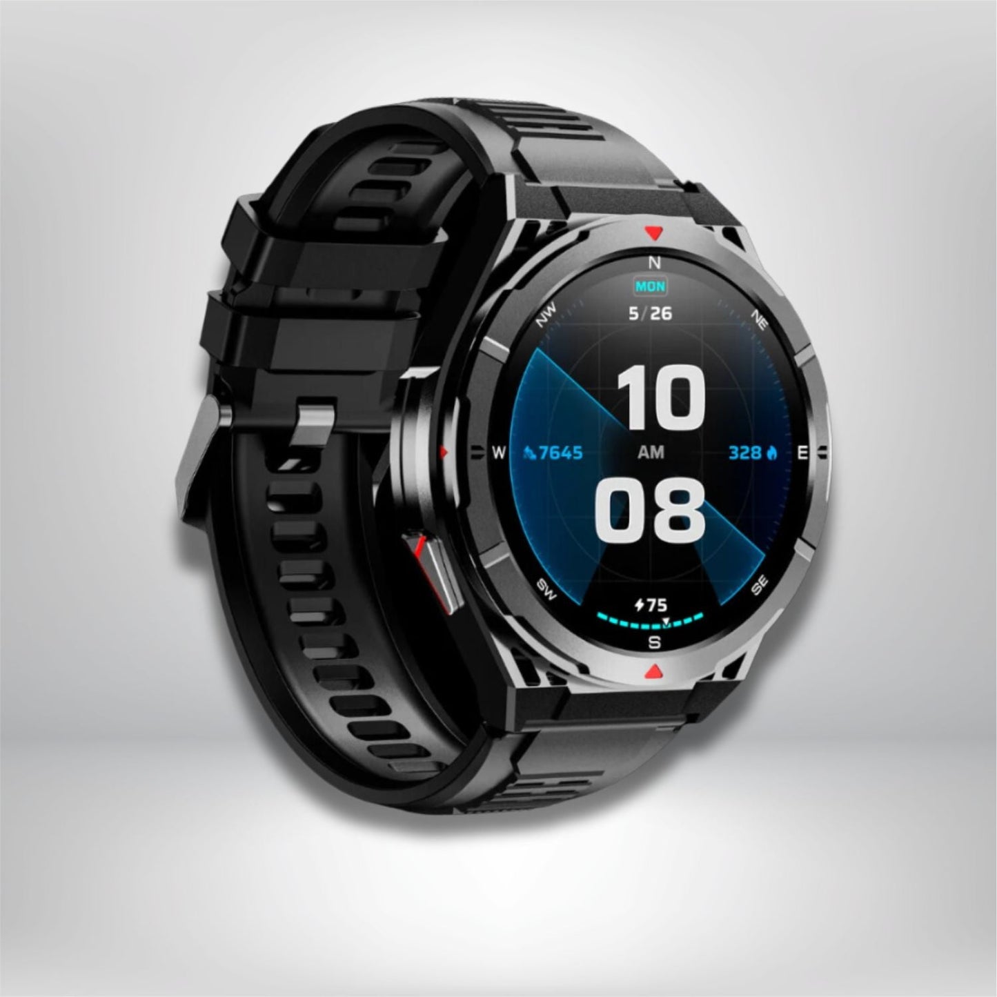 montre-gps-randonnee- SILICONE-NOIR