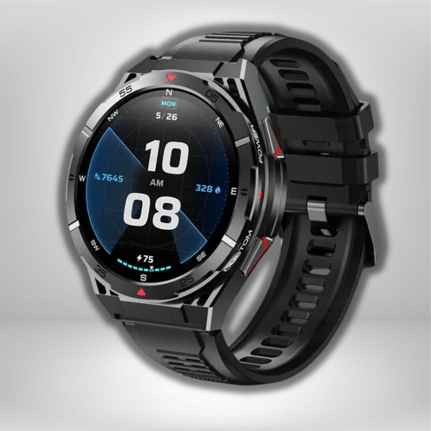 montre-gps-randonnee-SILICONE-NOIR