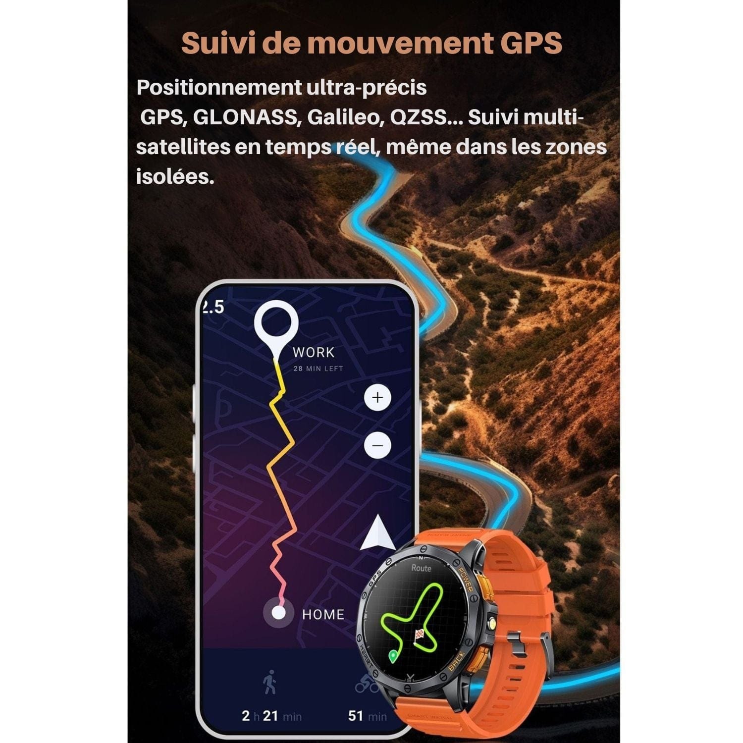 montre gps randonnée avec cartographie