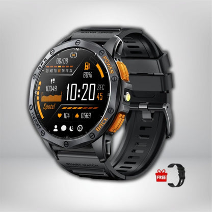 montre gps randonnée avec cartographie NOIR-SILICONE