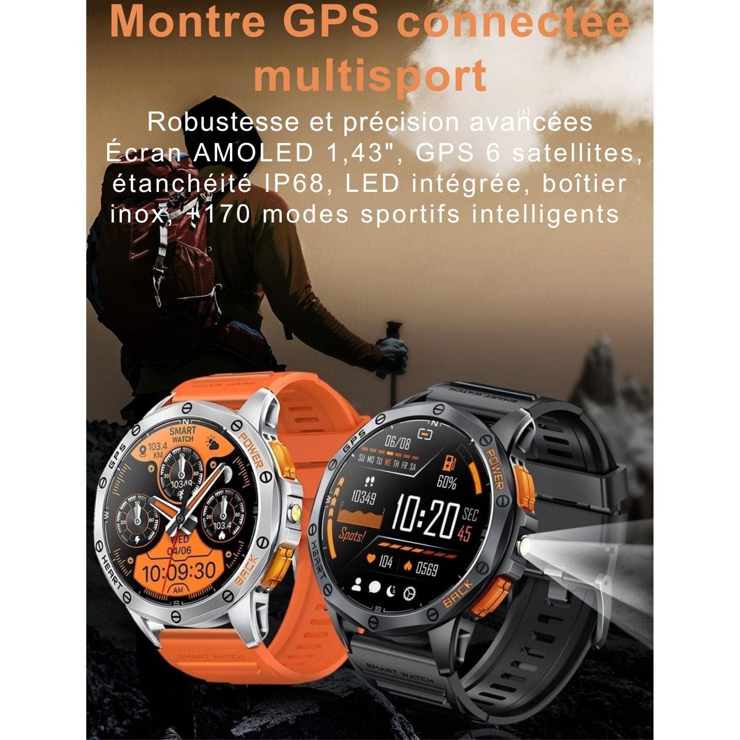 montre gps randonnée avec cartographie