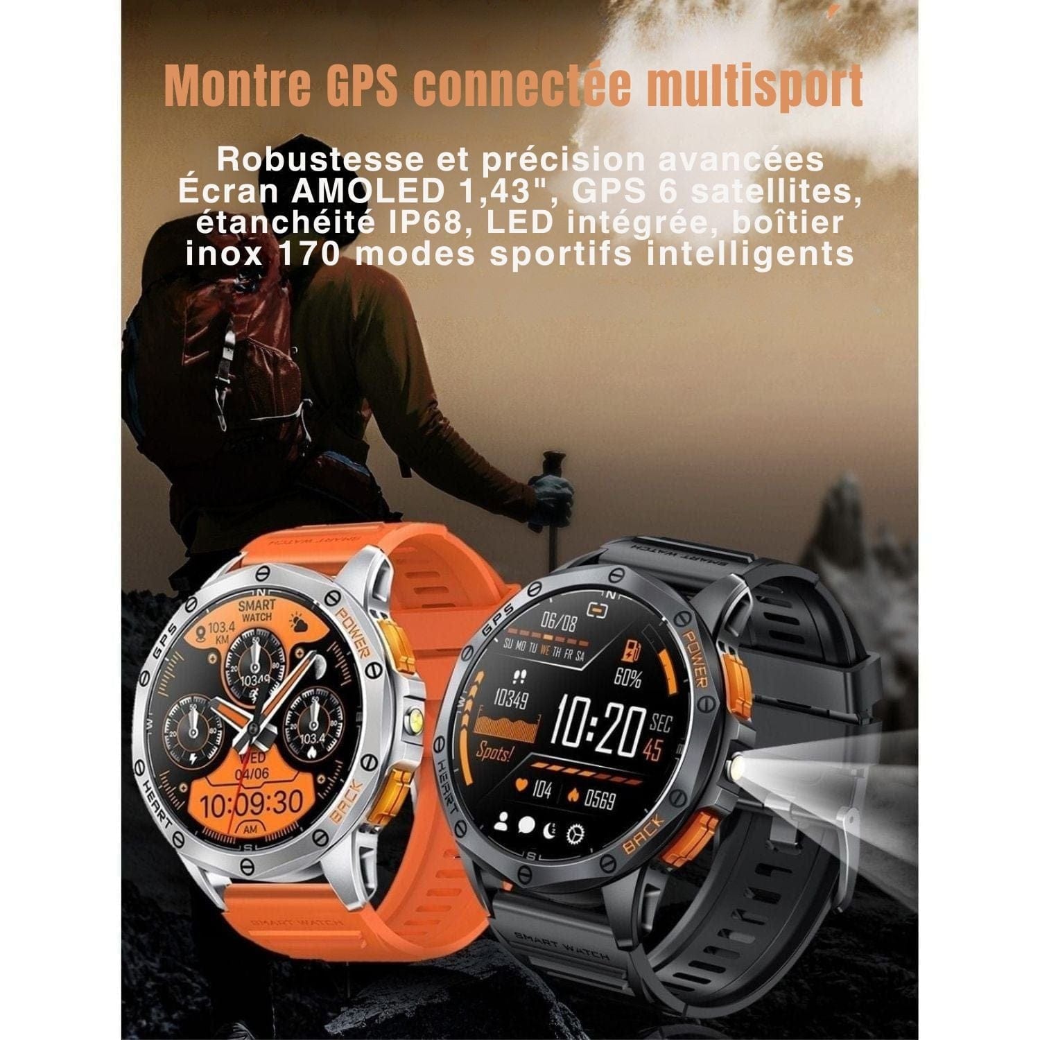 montre gps randonnée avec cartographie