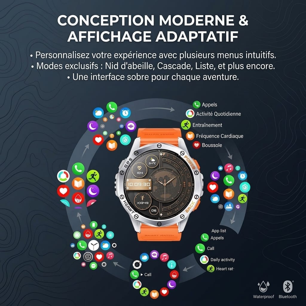 montre gps randonnée avec cartographie