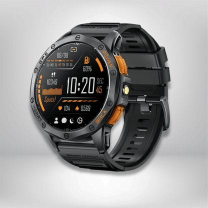 montre gps randonnée avec cartographie Noir-Silicone