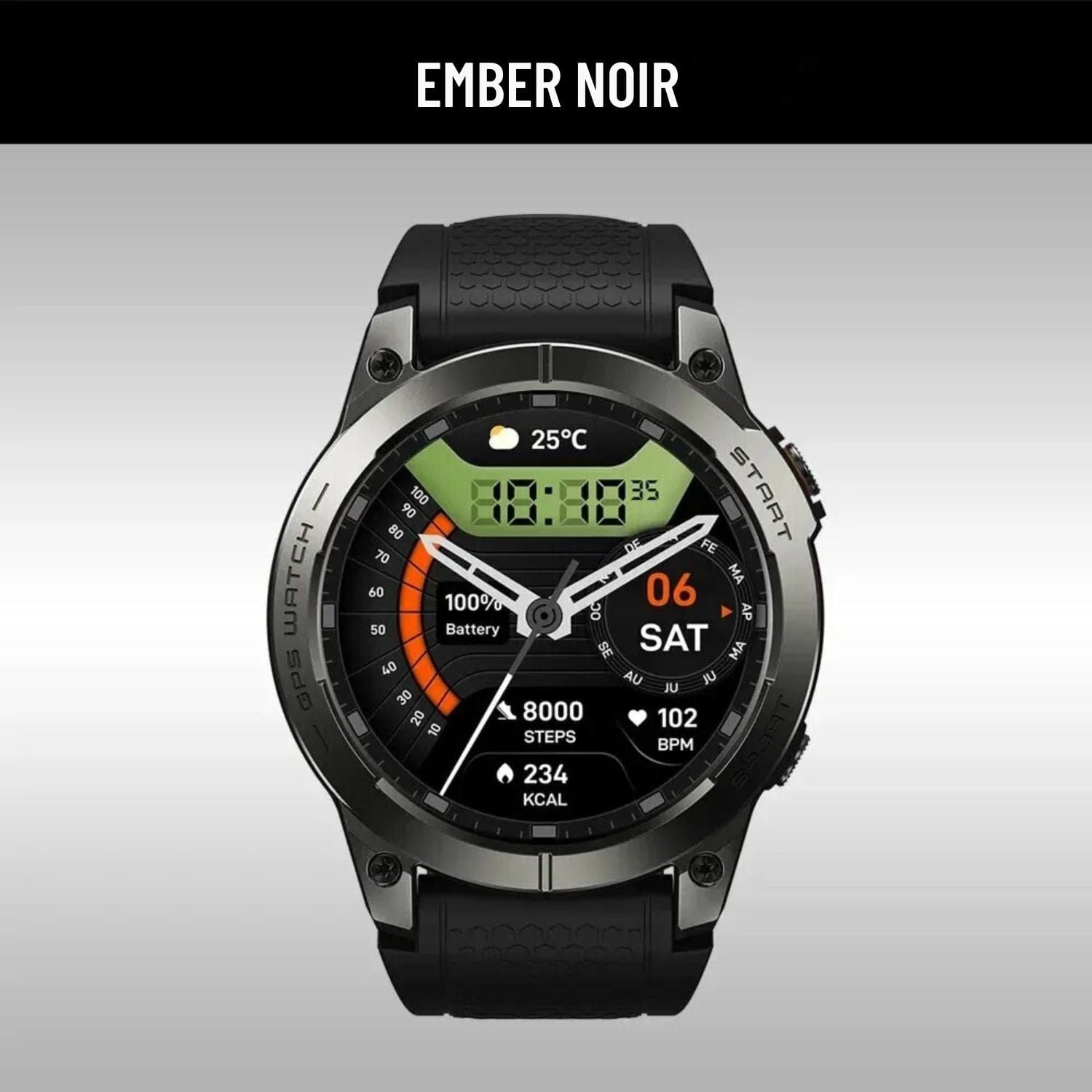 montre gps randonnée  Ember NOIR