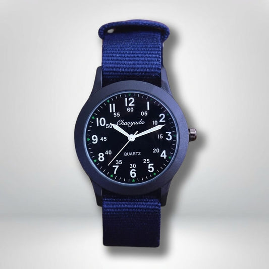 montre sport enfant BLEU MARINE-NOIR