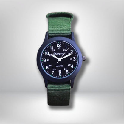 montre sport enfant VERT-NOIR