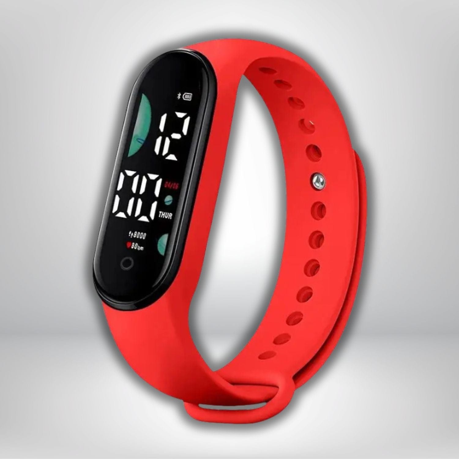 Montre sport randonnée M9 LED Rouge