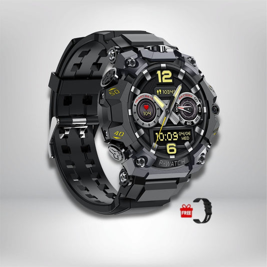 montre gps randonnée avec cartographie-NOIR Silicone