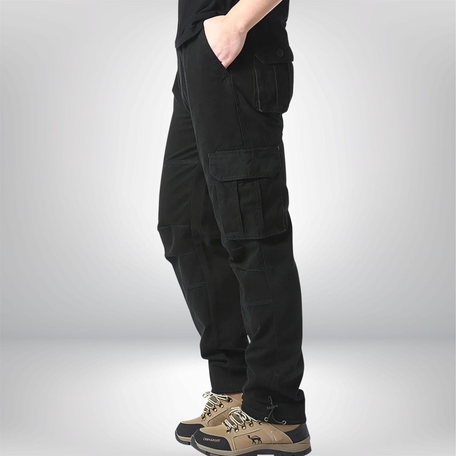 pantalon cargo de randonnée homme Noir / M 50-60kg