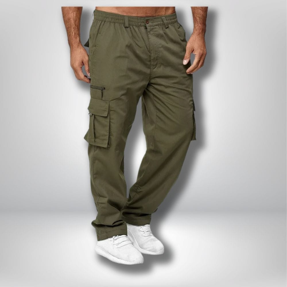 pantalon cargo randonnée army green / M