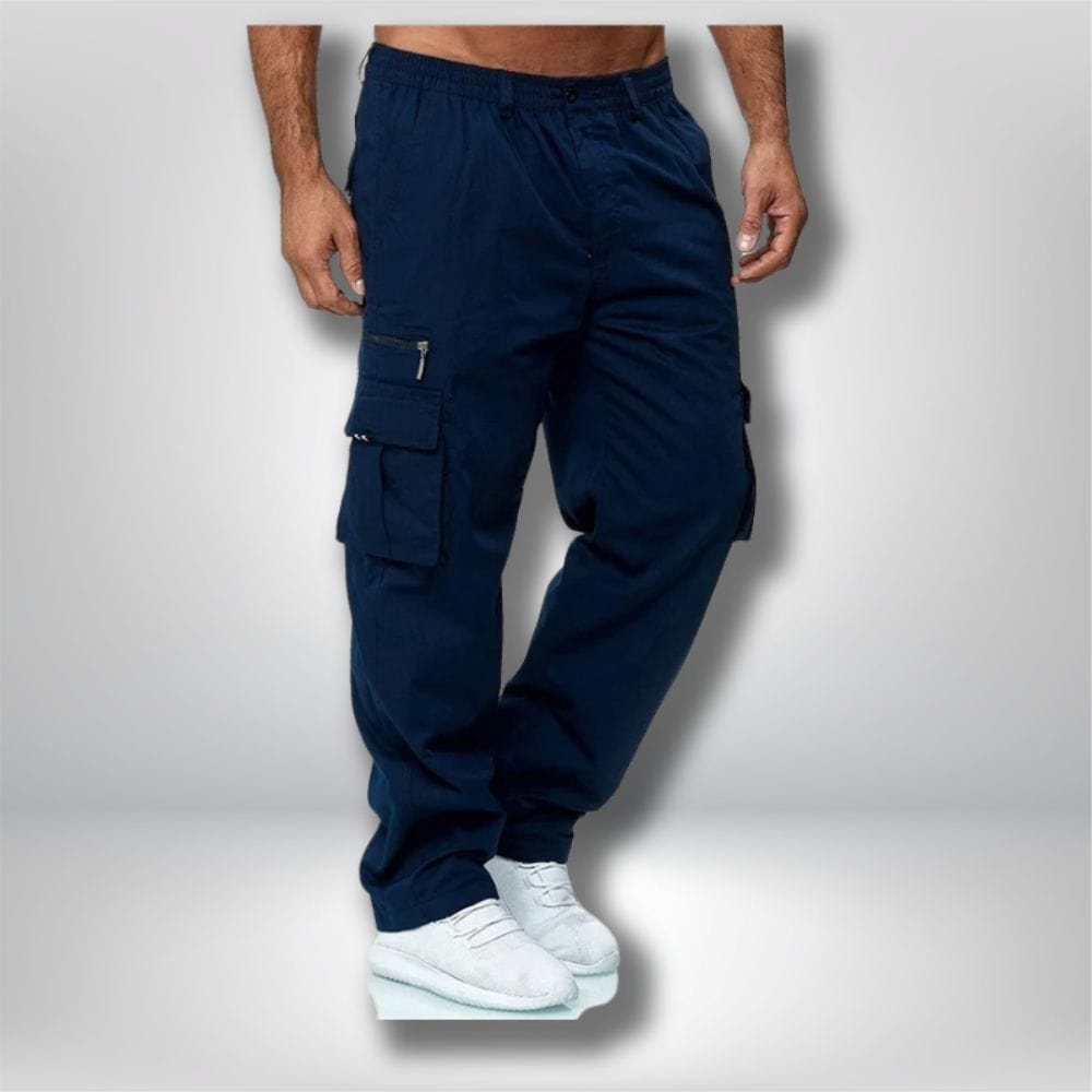 pantalon cargo randonnée drak blue / M