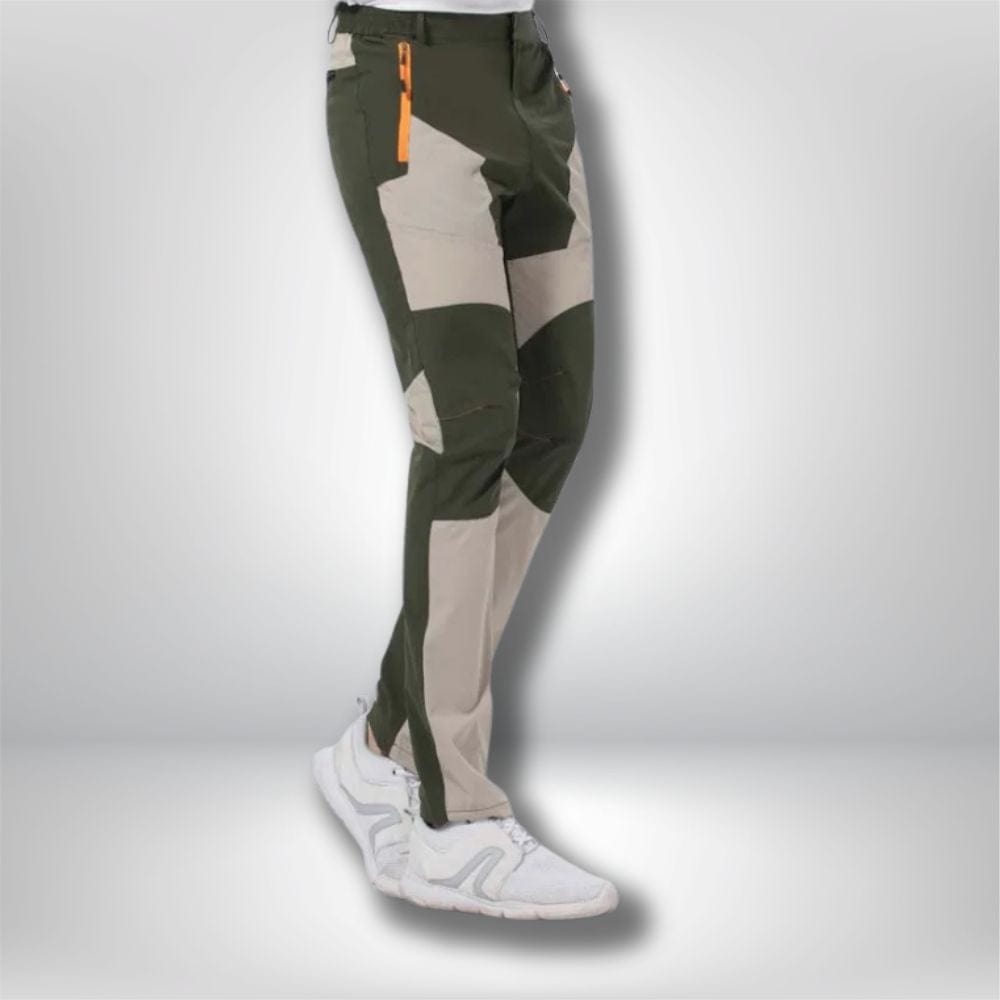 Pantalon de randonnée stretch pour homme <br> "Stretch Pants-H" - Vert militaire Kaki / M