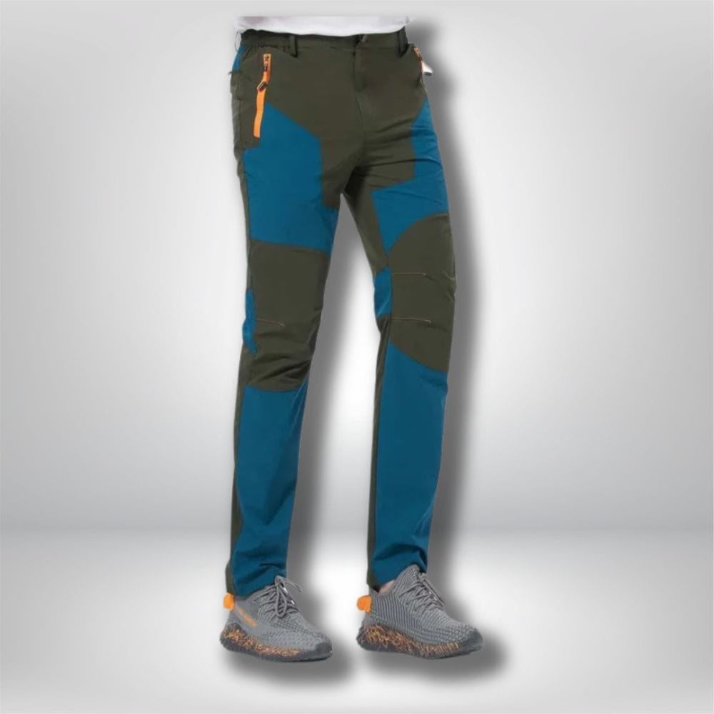 Pantalon de randonnée stretch pour homme <br> "Stretch Pants-H" - Vert militaire / M