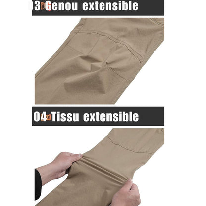 pantalon extensible à séchage rapide pour hommes