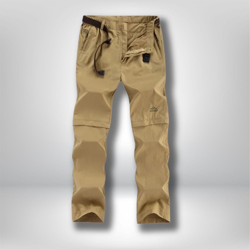 Pantalon modulable randonnée Homme Kaki / L