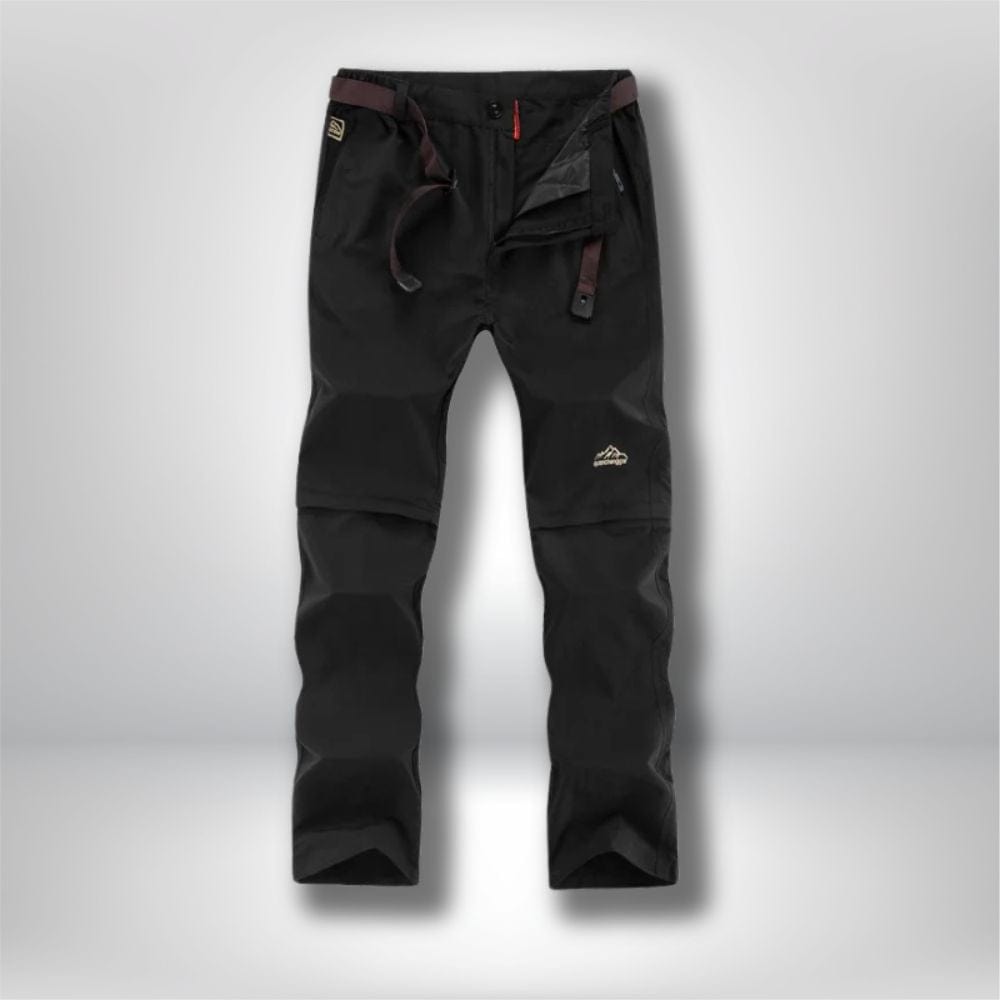 Pantalon modulable randonnée Homme Noir / L