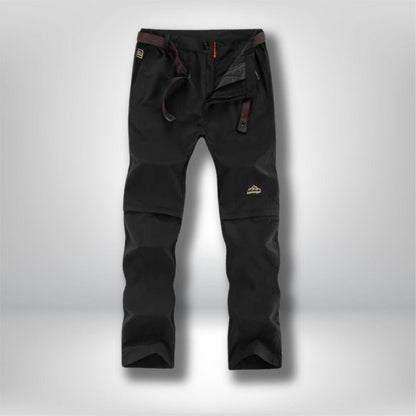 Pantalon modulable randonnée Homme Noir / L
