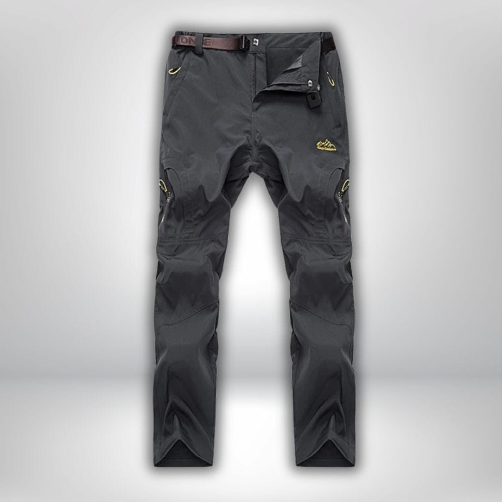 Pantalon rando pour homme avec sa ceinture<br> "TrailFlex-Pants" - Iron Gris / L