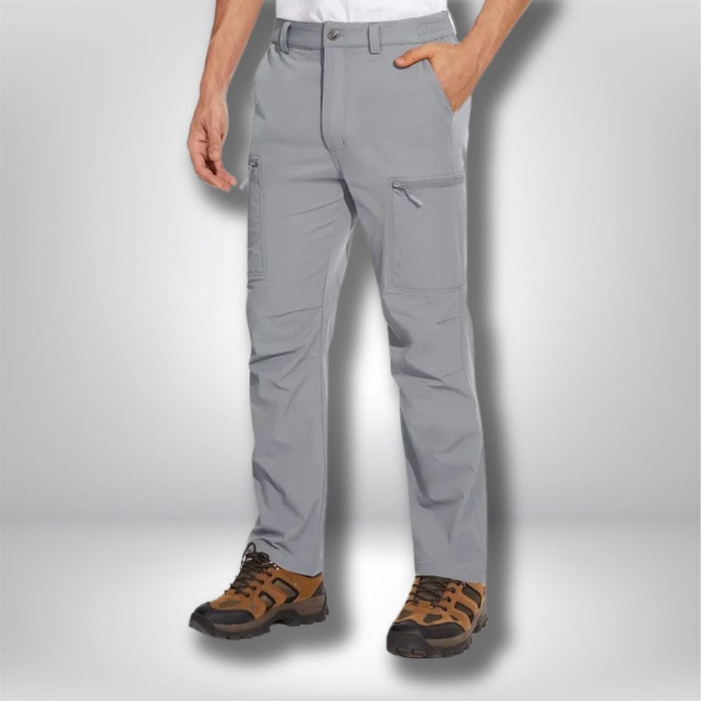 Pantalon randonnée | Homme impermeable Gris clair / US 30