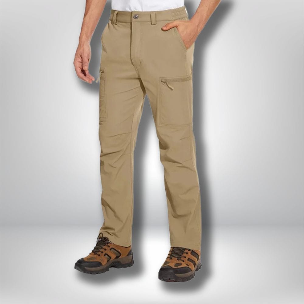 Pantalon randonnée | Homme impermeable Kaki / US 30
