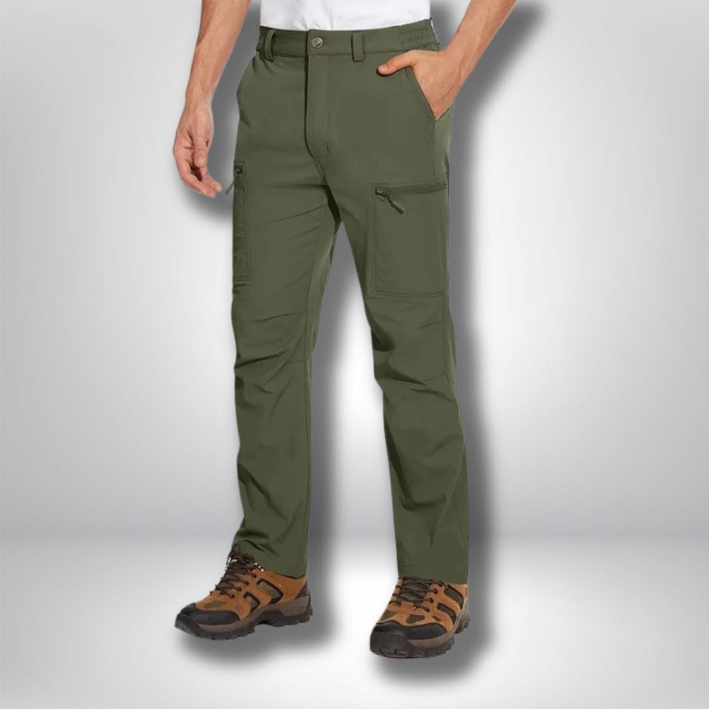 Pantalon randonnée | Homme impermeable Vert / US 30