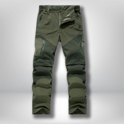 Pantalon randonnée homme Transformable short Vert / S
