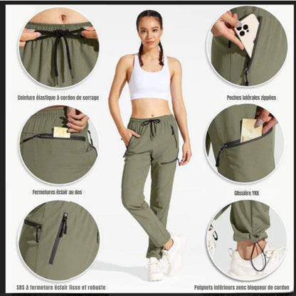 Pantalon randonnée imperméable respirant femme