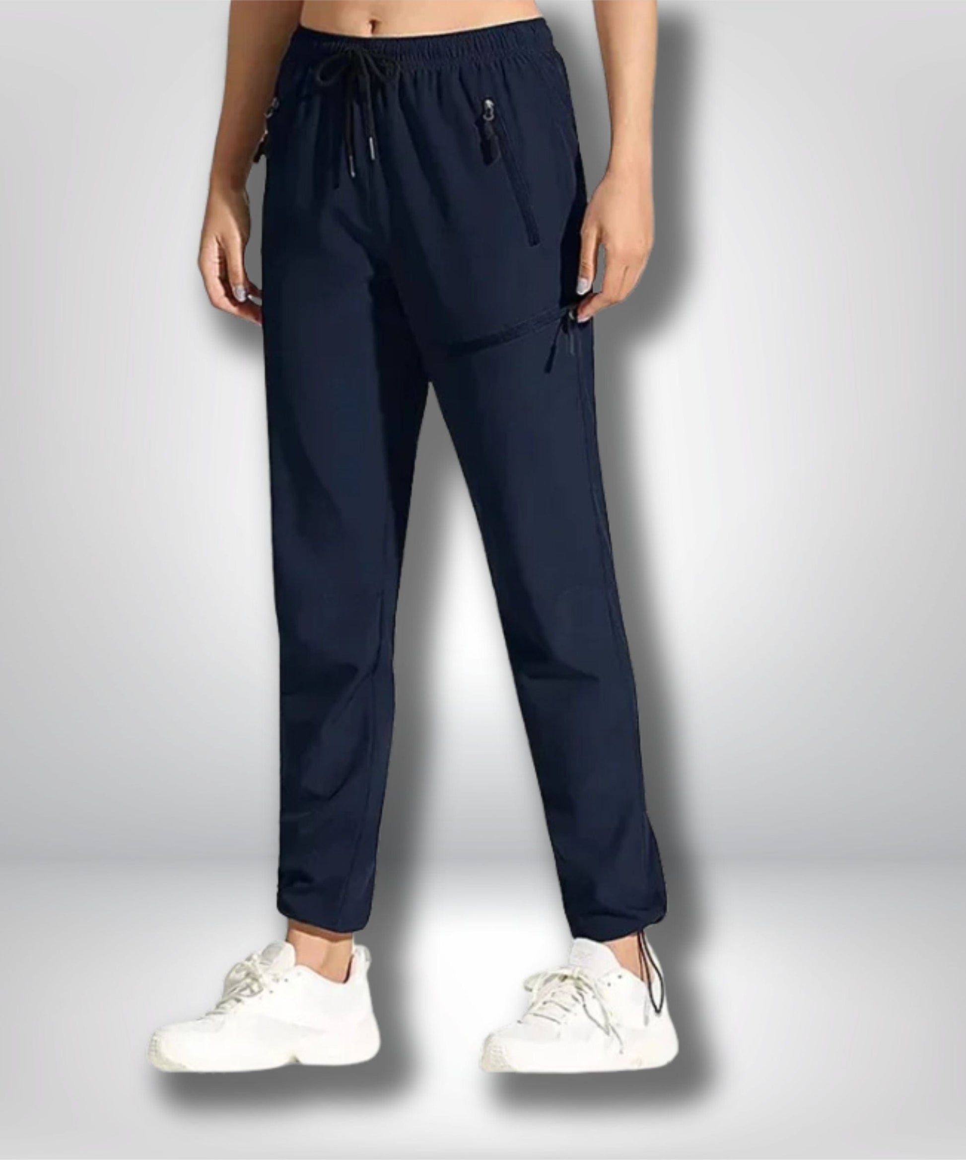 Pantalon randonnée imperméable respirant femme Bleu marine / EU taille S