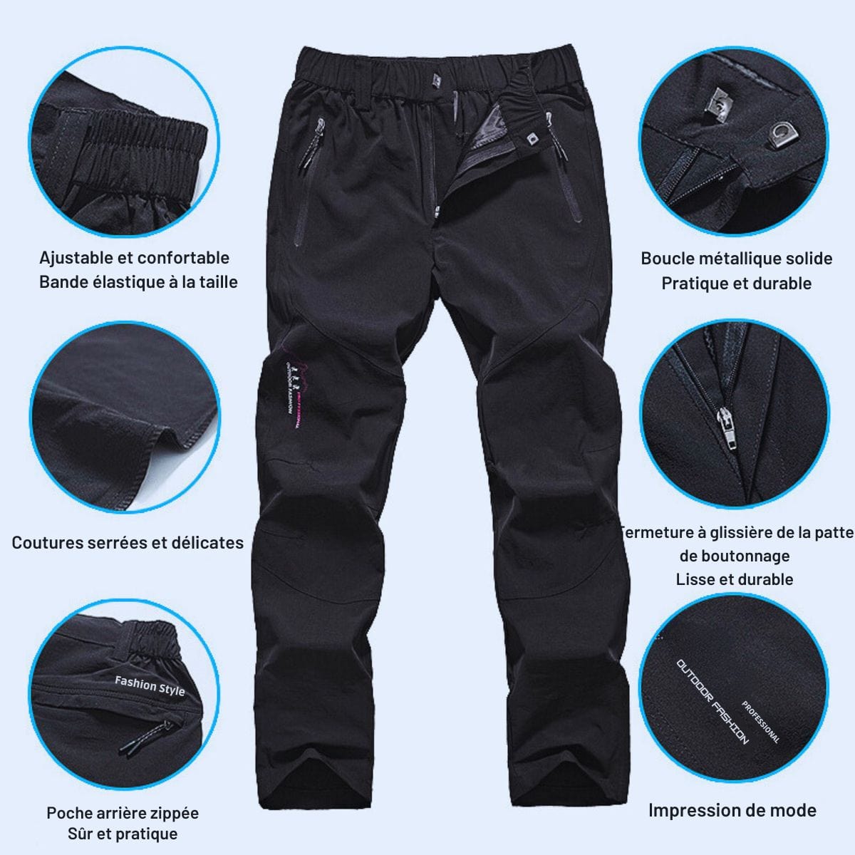 Pantalon randonnée | Ultra leger femme