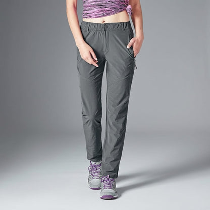 Pantalon randonnée ultra léger femme Gris / M