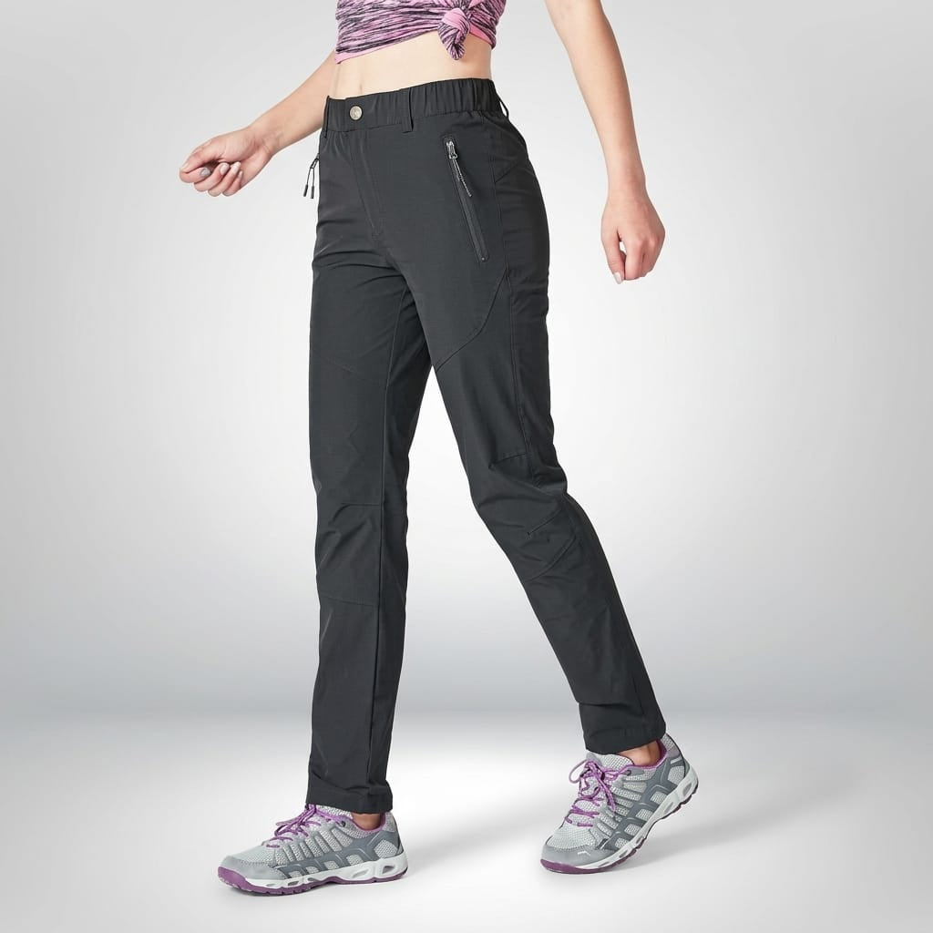Pantalon randonnée ultra léger femme Noir / M