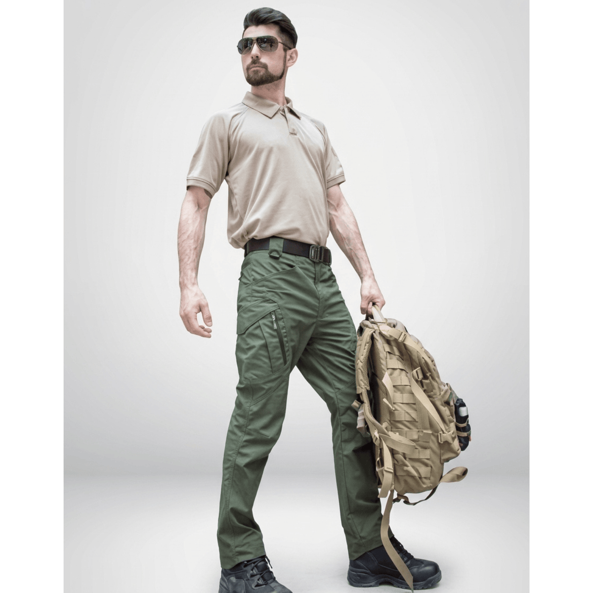pantalon tactique militaire homme Vert militaire / S