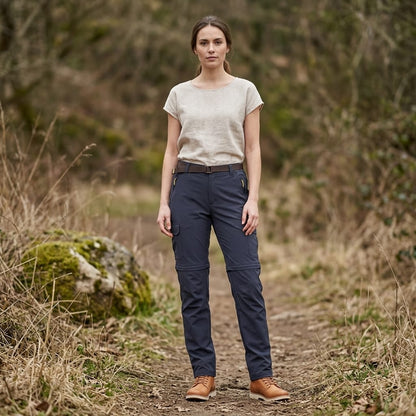 Pantalon transformable en short femme 