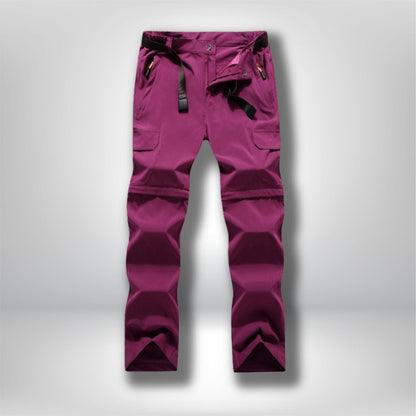 Pantalon transformable en short femme  Vin / S