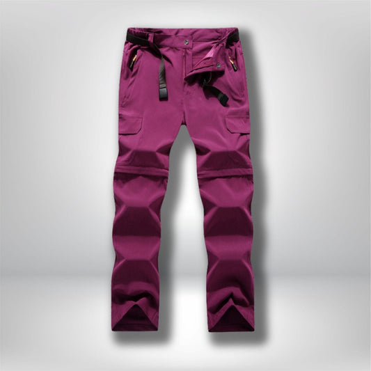 Pantalon transformable en short femme  Vin / S