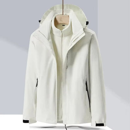 parka femme 3 en 1 Blanc / M