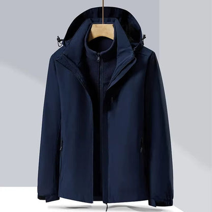 parka femme 3 en 1 Bleu Foncé / M