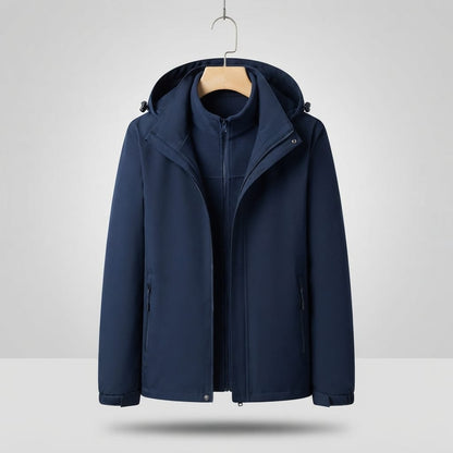 parka femme 3 en 1 Bleu Foncé / M