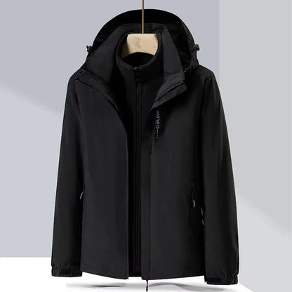 parka femme 3 en 1 Noir / M