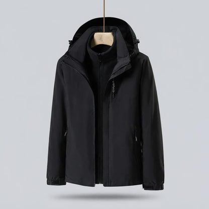 parka femme 3 en 1 Noir / M