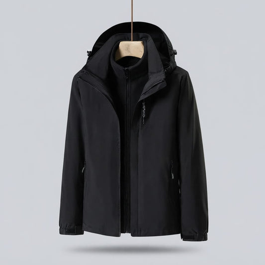 parka femme 3 en 1 Noir / M