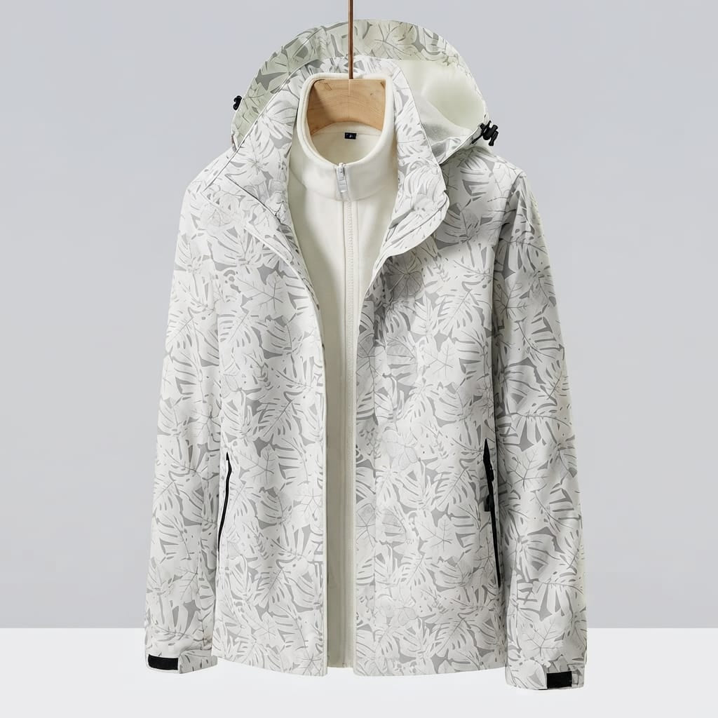 parka femme 3 en 1 Rose-2 / M