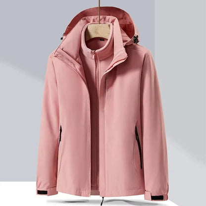 parka femme 3 en 1 Rose / M