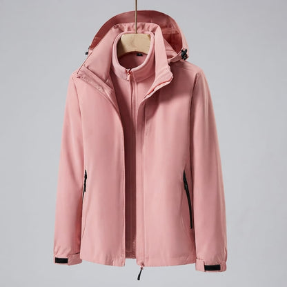 parka femme 3 en 1 Rose / M