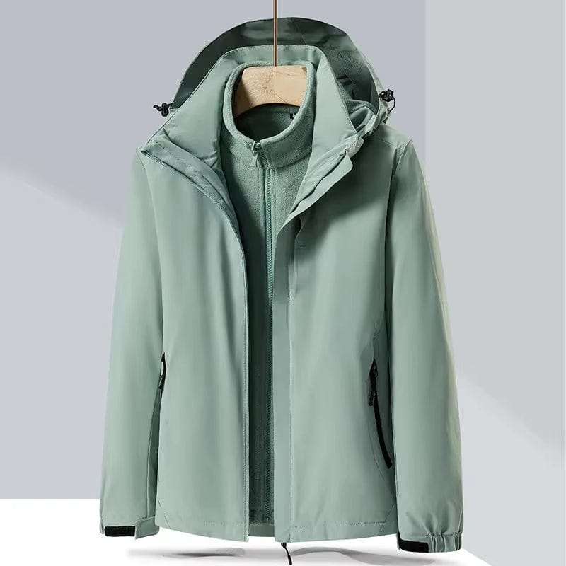 parka femme 3 en 1 Vert / M