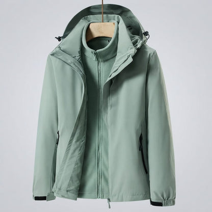 parka femme 3 en 1 Vert / M