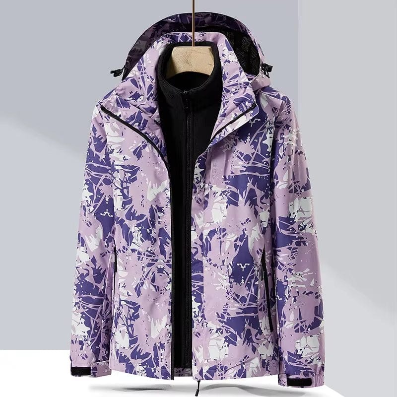 parka femme 3 en 1 Violet / M