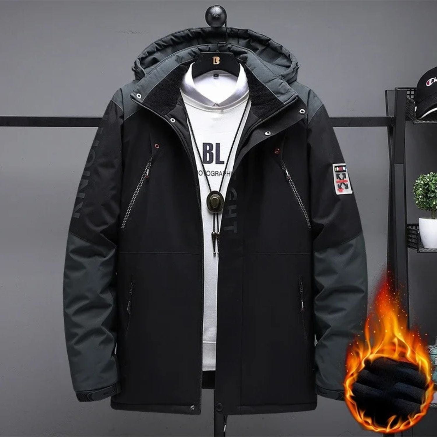 Parka homme chaude et imperméable