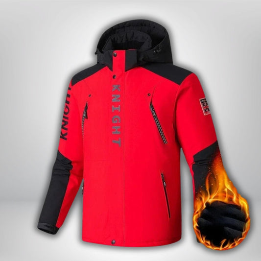 Parka homme chaude et imperméable ROUGE / (50-60kg) L